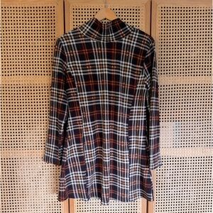 NWT Long Plaid Shirt